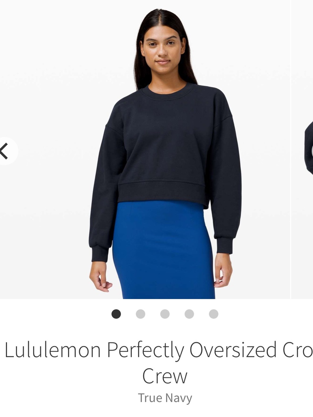 Lululemon perfectly oversized crop crew